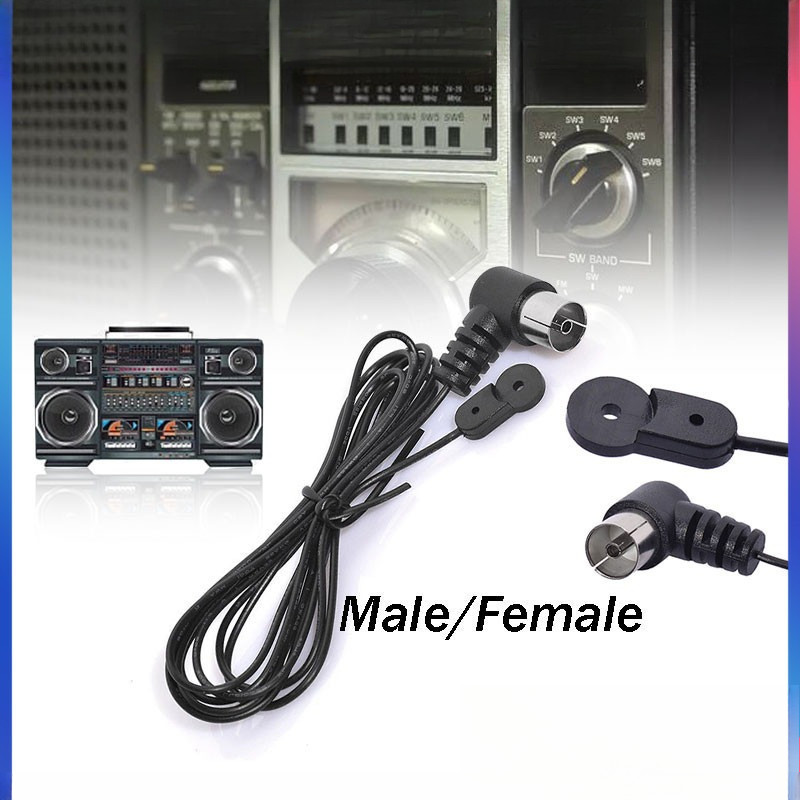 Antena Radio FM 75 Ohm F Adapter Premium Konektor Unbal Female Untuk Penerima Stereo HiFi Rumah