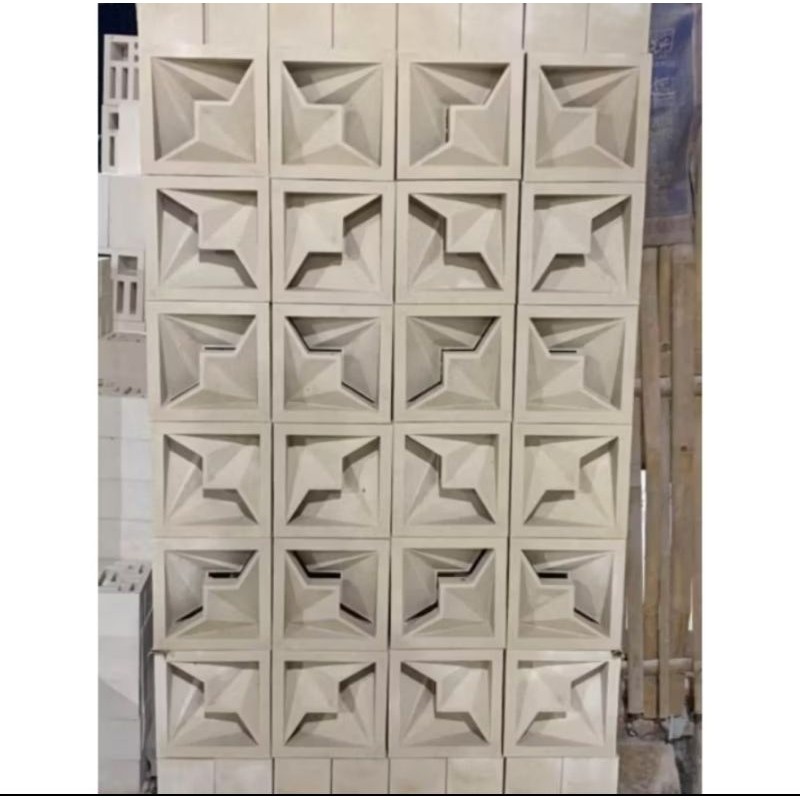 roater minimalis loster beton lubang angin ventilasi udara