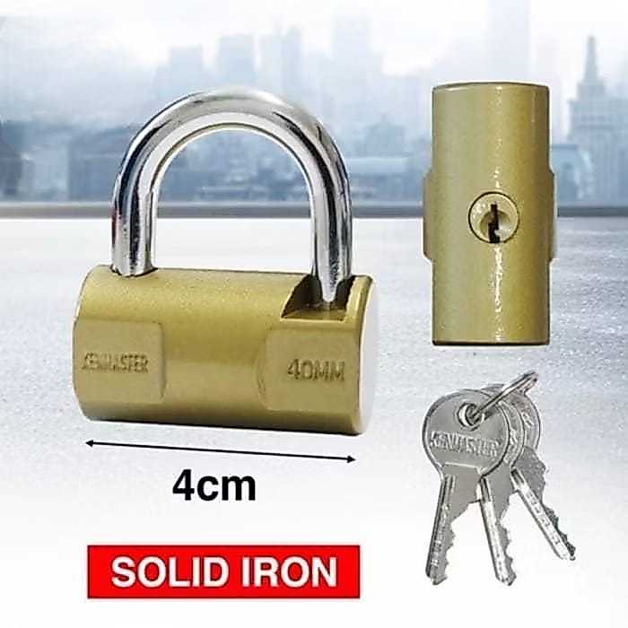 GEMBOK Hammer KENMASTER 40 mm KM-119 - KENMASTER Gembok Anti Maling - Gembok Pagar - Kunci Gembok KE