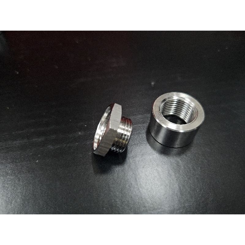 Baud Mur Sensor AFR Knalpot Stainless Steel 304 M18 X1,5 mm dan Adaptor M12x 1,25 mm