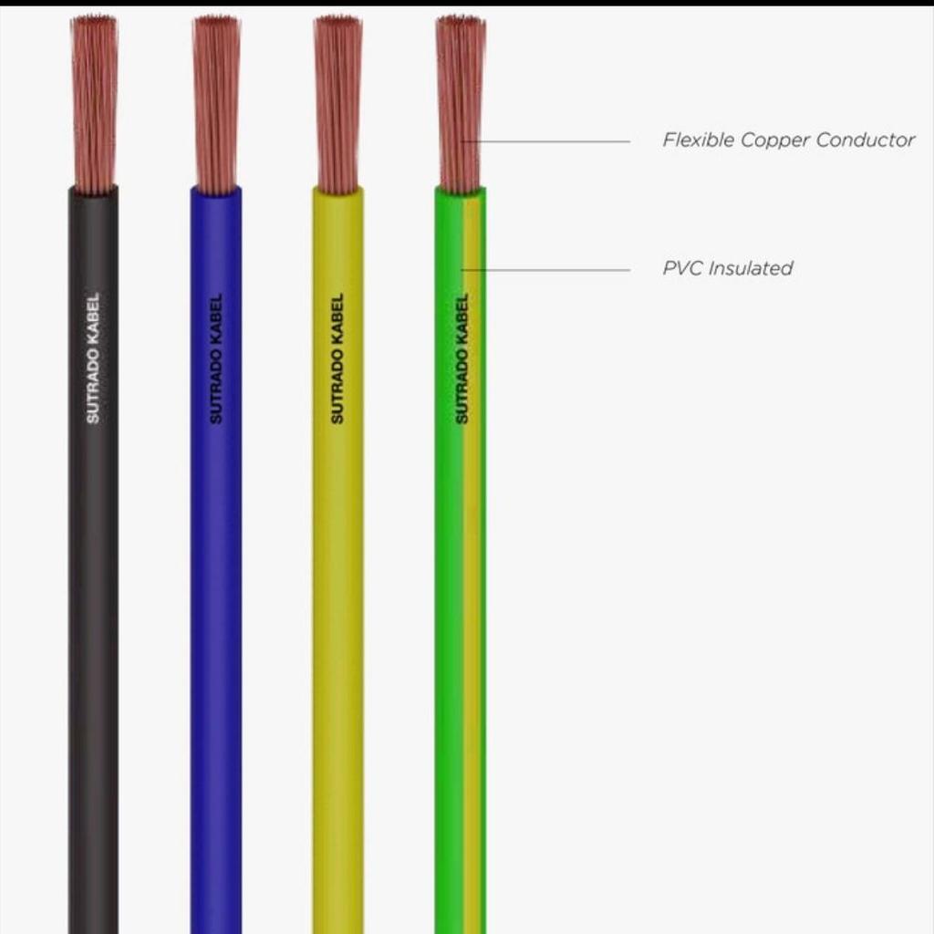 Kabel Kawat Tunggal NYA 1x4mm/Kabel Kawat 4mm Sutrado ECERAN