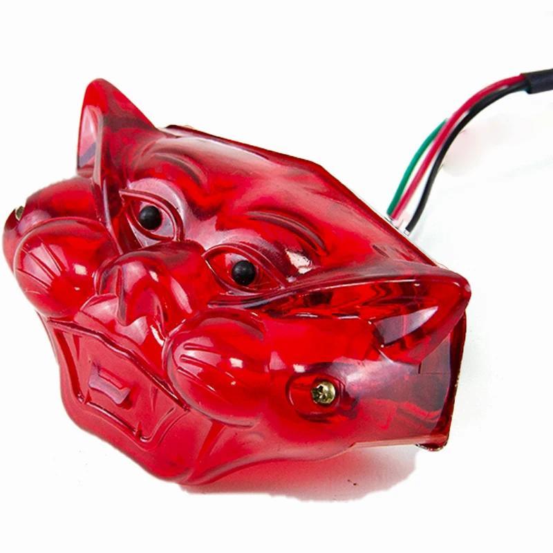 Sistem Lampu Rem Belakang Universal untuk Sepeda Motor, Lampu Sein, Lensa Bohlam Tom Cart, Lampu Rem