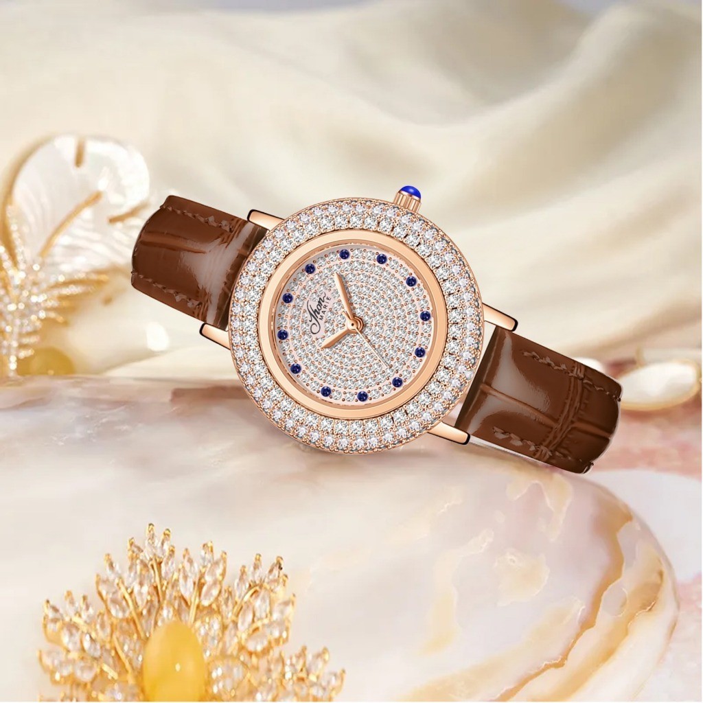 Jam Tangan Cewek JHON MARIE 9455 Kulit Fashion Terbaru Original PRHA ORI - Seri Hutan - Tote & Sling