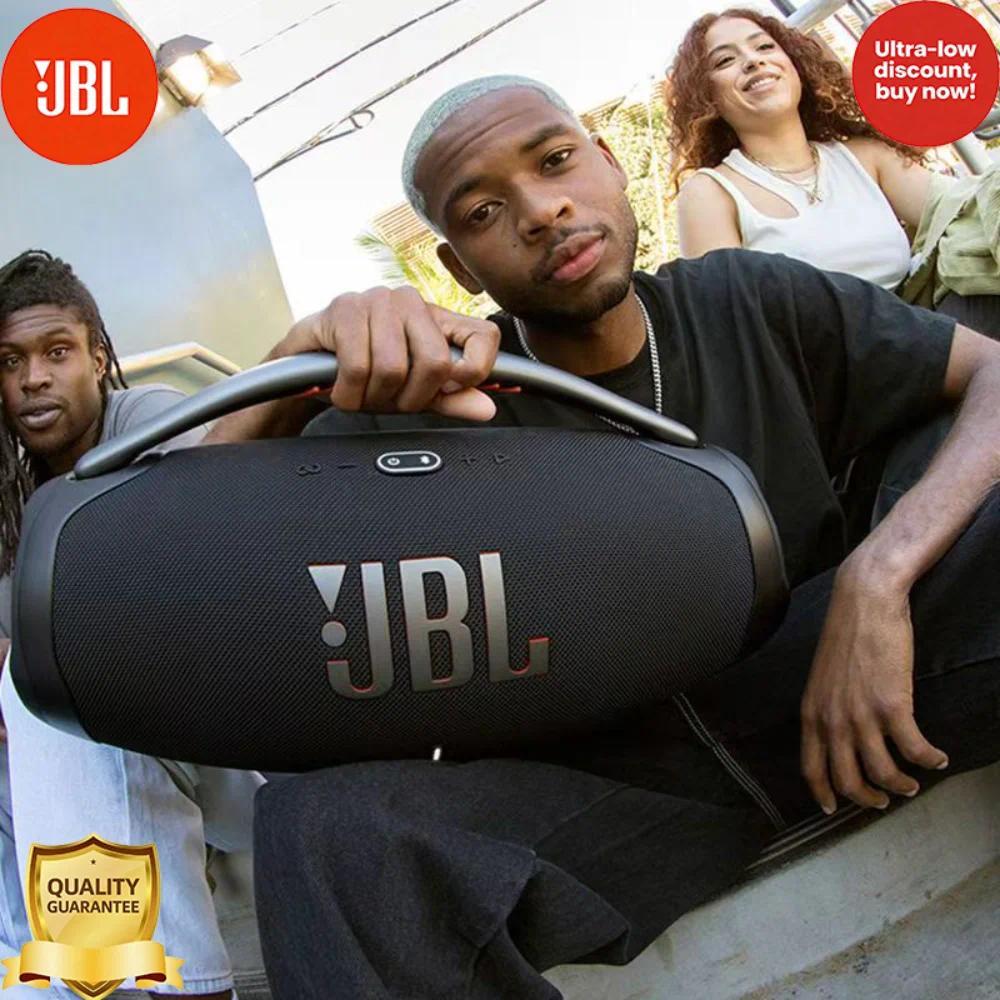 JBL Boombox 3 Bluetooth Speaker Immersive Surround Bass Outdoor Camping Audio