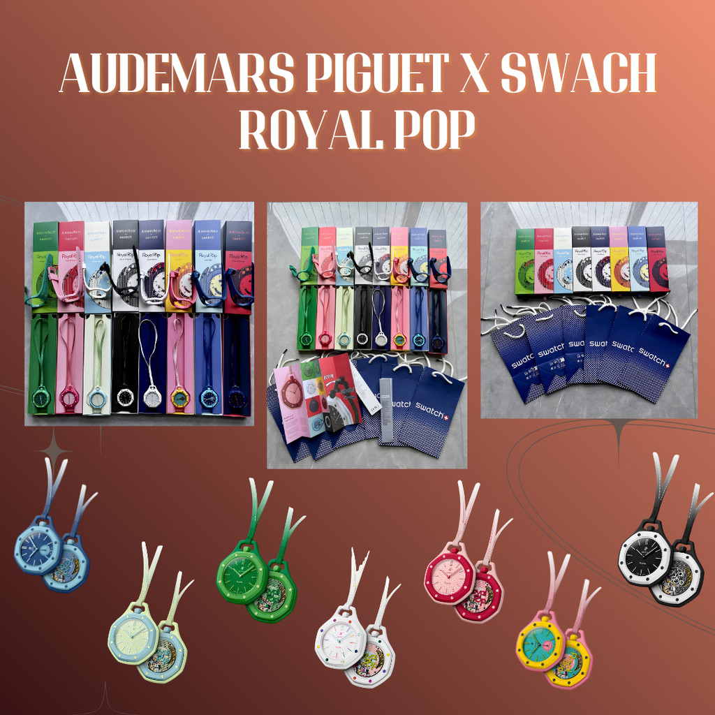 JAM TANGAN AUDEMARS PIGUET X SWATCH ROYAL POP COLLECTION
