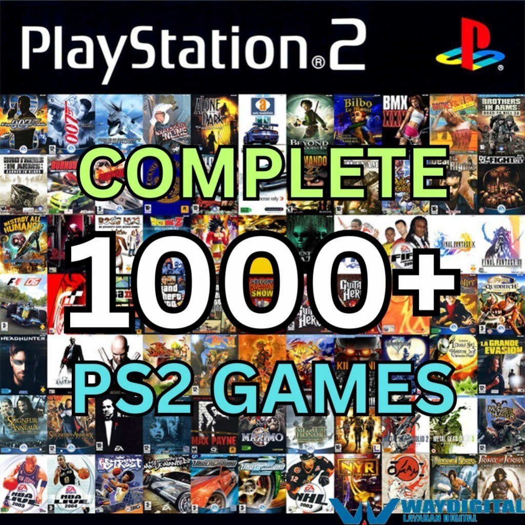 1000+ Game PS2 CFW Lengkap (Bisa di main di PS2/PS3/Android/PC)