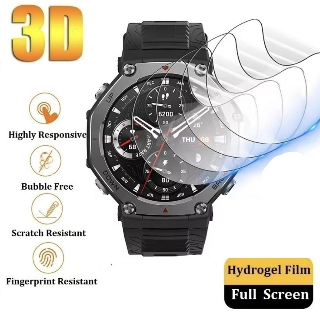 Amazfit T-Rex / T-Rex Pro / T-Rex 2 / T-Rex 3 Hydrogel Screen Protector Film