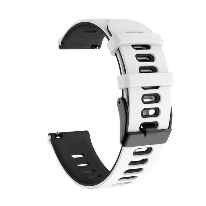 STRAP TALI JAM SUUNTO 9 PEAK PRO - SUUNTO 9 PEAK - SUUNTO 5 PEAK TWOTONE RUBBER 22MM - White Black