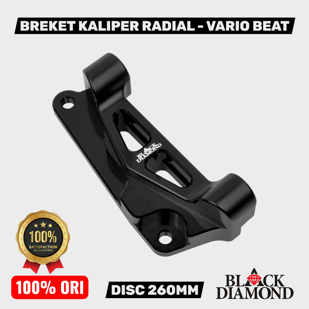 Black Diamond Breket Kaliper CNC Radial 4P Pitch 100mm Brembo 4 Piston PNP Bottom Shock USD Vario Be