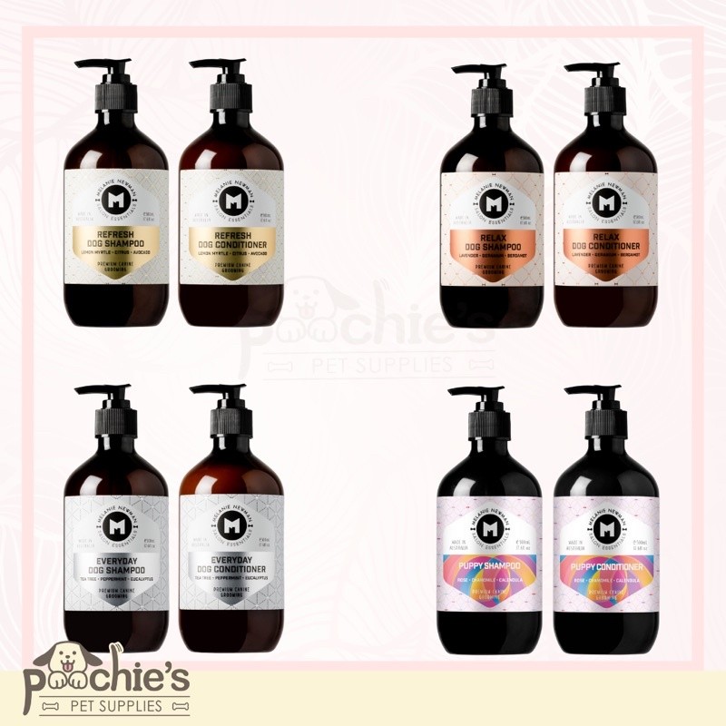 [Poochies Supplies] Melanie Newman dog shampoo (Pilihan RELAX,PUPPY,REFRESH,EVERYDAY) Size (( 1000 m