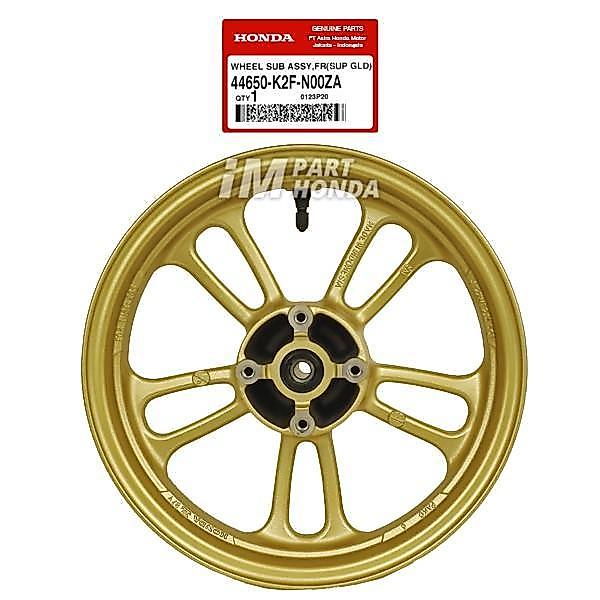 44650-K2F-N00Za Velg Racing Depan Cocok Untuk Scoopy Esp K2F Prestige Gold