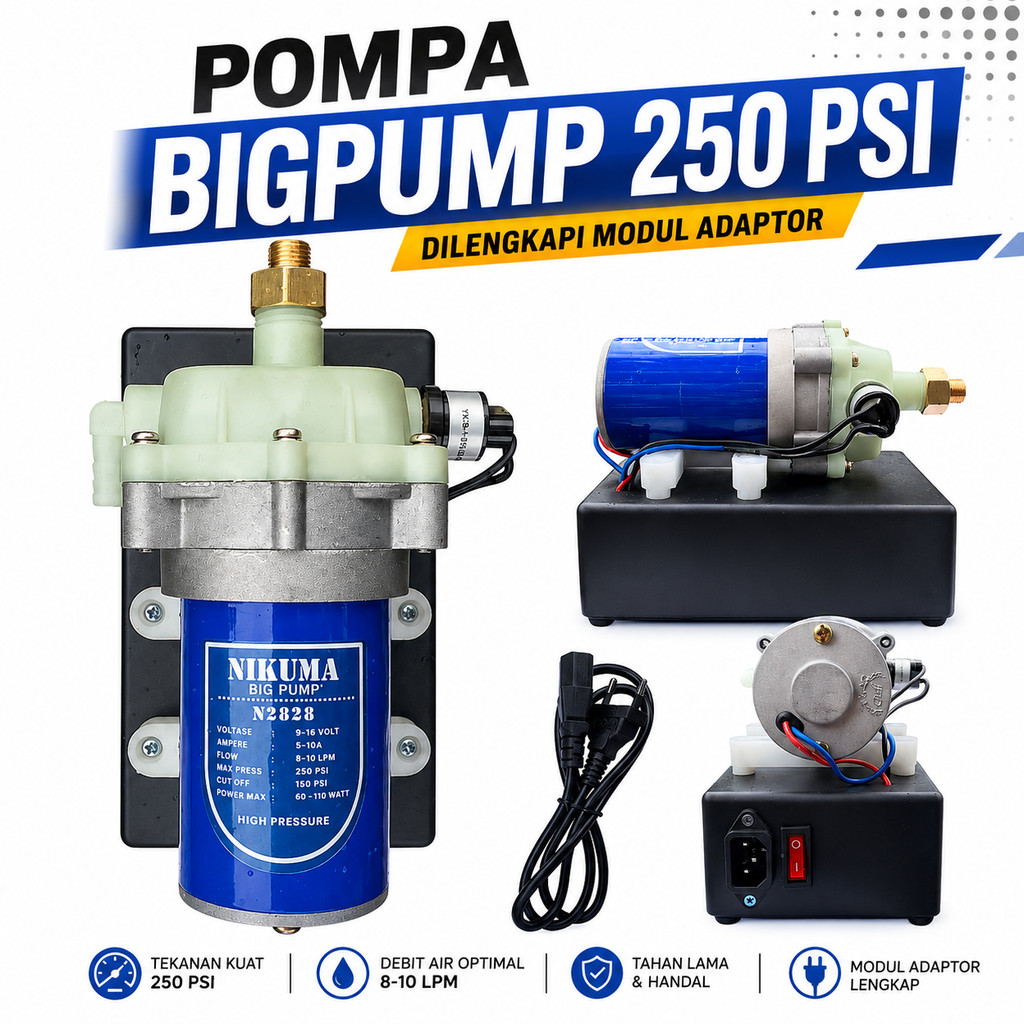 Rakitan Pompa Box Nikuma Big Pump N2828 250PSI