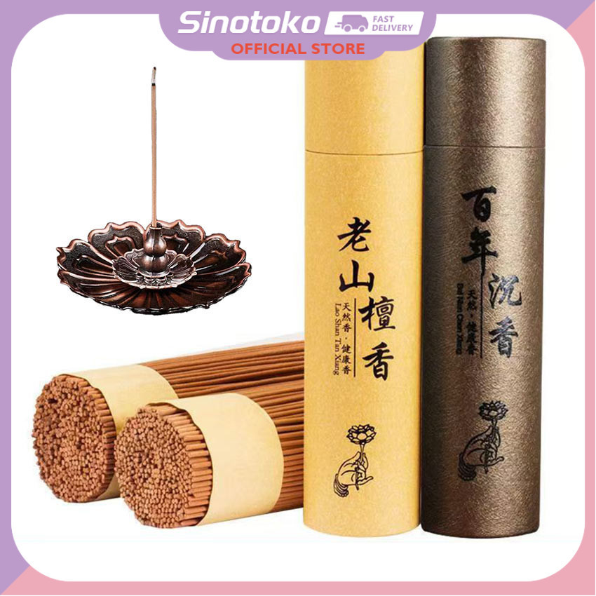 Dupa Hio Kayu Gaharu Tan Xiang Chen Xiang + Dupa Cendana, Stick Aromaterapi Ketenangan Meditasi – Di