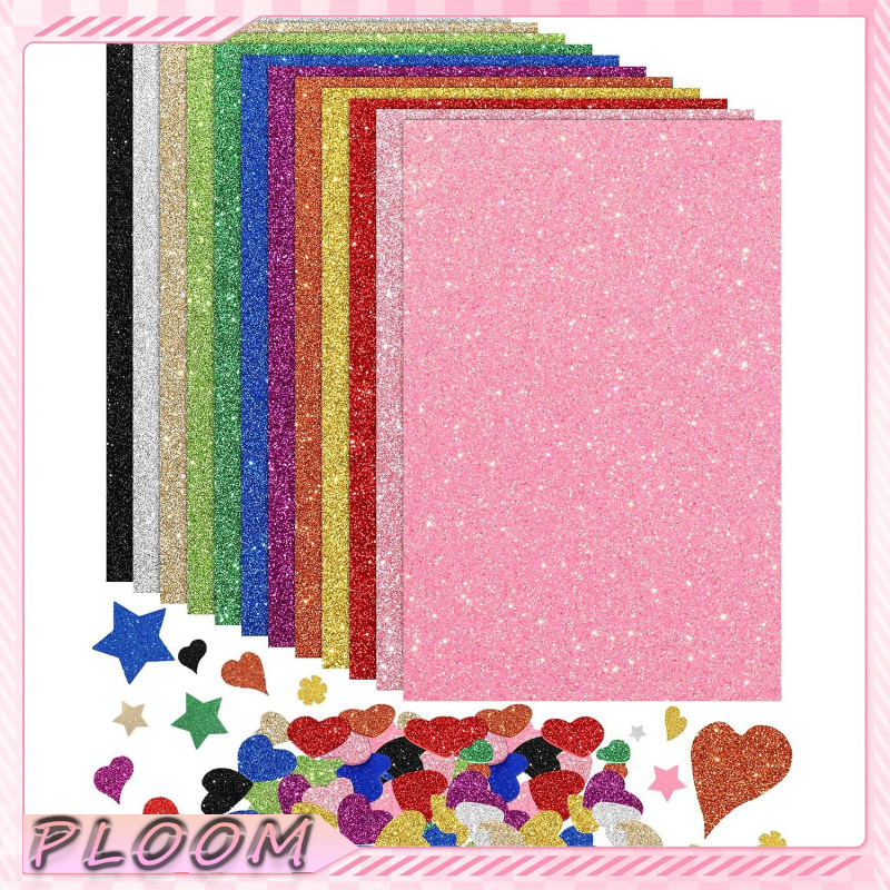 

Stok tersedia - 10 lembar stiker glitter seni busa Eva Bahan kertas A4 20x30 cm stiker glitter Stiker glitter seni busa Eva stiker buatan tangan DIY