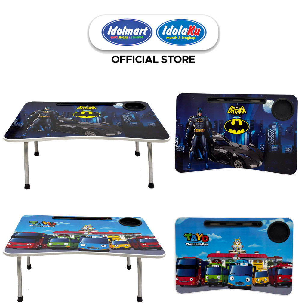 IDOLMART Meja Lipat Belajar Anak Karakter Meja Belajar Portable Surabaya