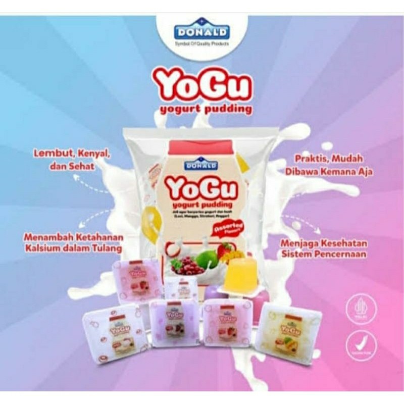 

Yogu Yogurt Pudding Assorted ( 1 pack isi 10 pcs @25gr )