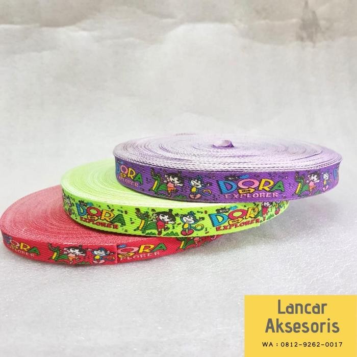 

Pita karakter dora / variasi craft bingkisan kado baju per 1 roll - Hijau by Summerstore id