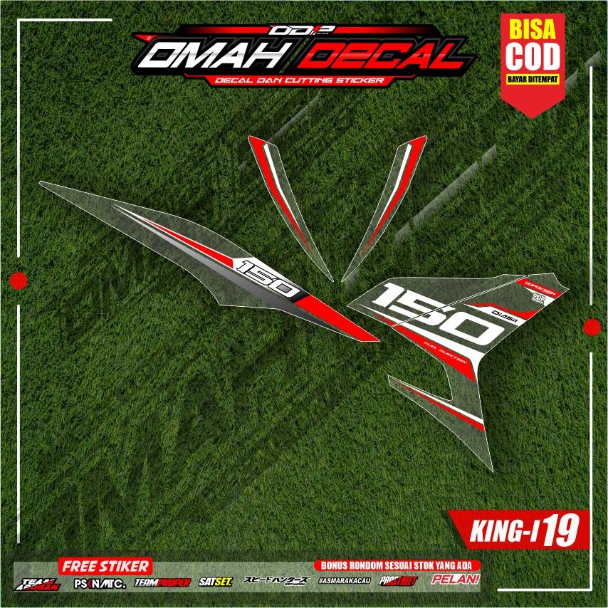 Striping Transparan Yamaha Mx King New Stiker Setripping Motor Yamaha Y15zr old 150 Transparan Custo