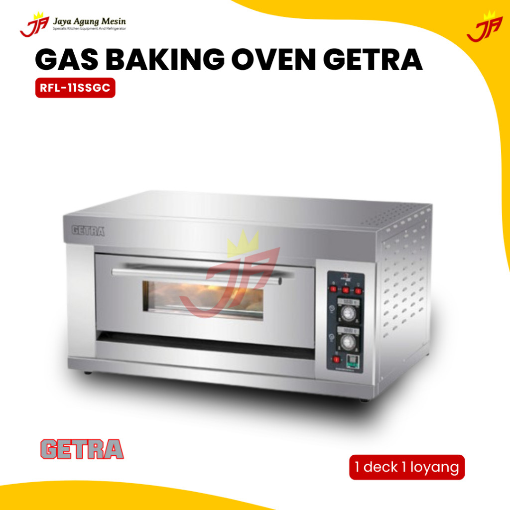 GETRA Gas Baking Oven Getra RFL-11SSGC/RFL 11SSGC/Oven Getra 1 Deck 1 loyang RFL 11SSGC/Oven Getra 1