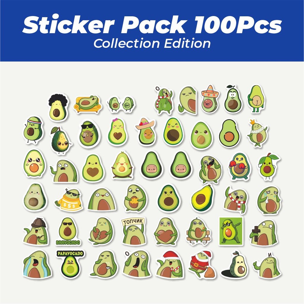 

Hot Stiker Buah Alpukat V2 Lucu Anti Air Stikers Berperekat Waterproof Sticker Decal Buat Motor Helm Buku Journal Koper Casing HP Laptop Botol Minum