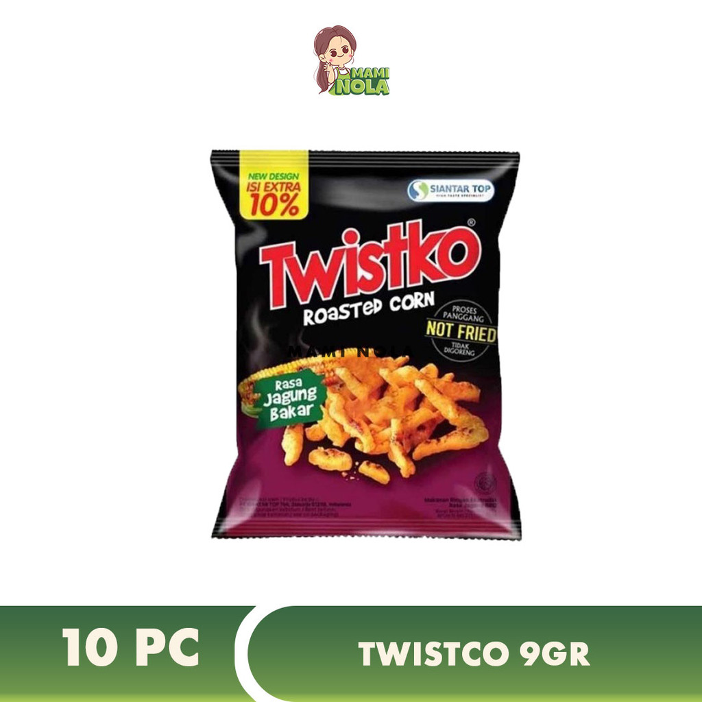 

Twistco Snack jagung Bakar Kemasan Renceng 9gr x 10 pc