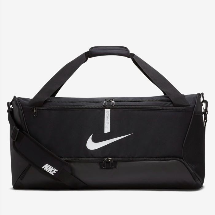 (100% ORIGINAL) Nike Medium Gym Duffle Bag Academy Team Football Duffel Duffle Black White Swoosh Sh