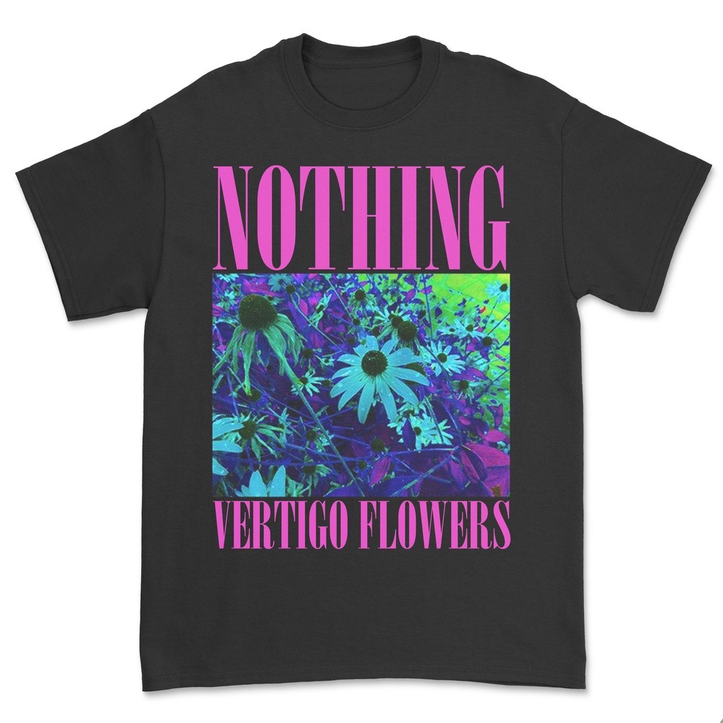 (COD) Insane Merch T-Shirt Nothing - Vertigo Flower | Coldcuts Merch | Nothing Band | Baju Band Noth
