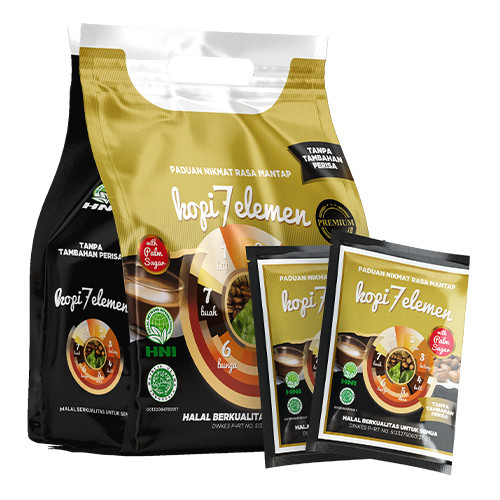 

Sevel Premium 10 saset Kopi 7 Elemen Premium original HNI HPAI kopi herbal