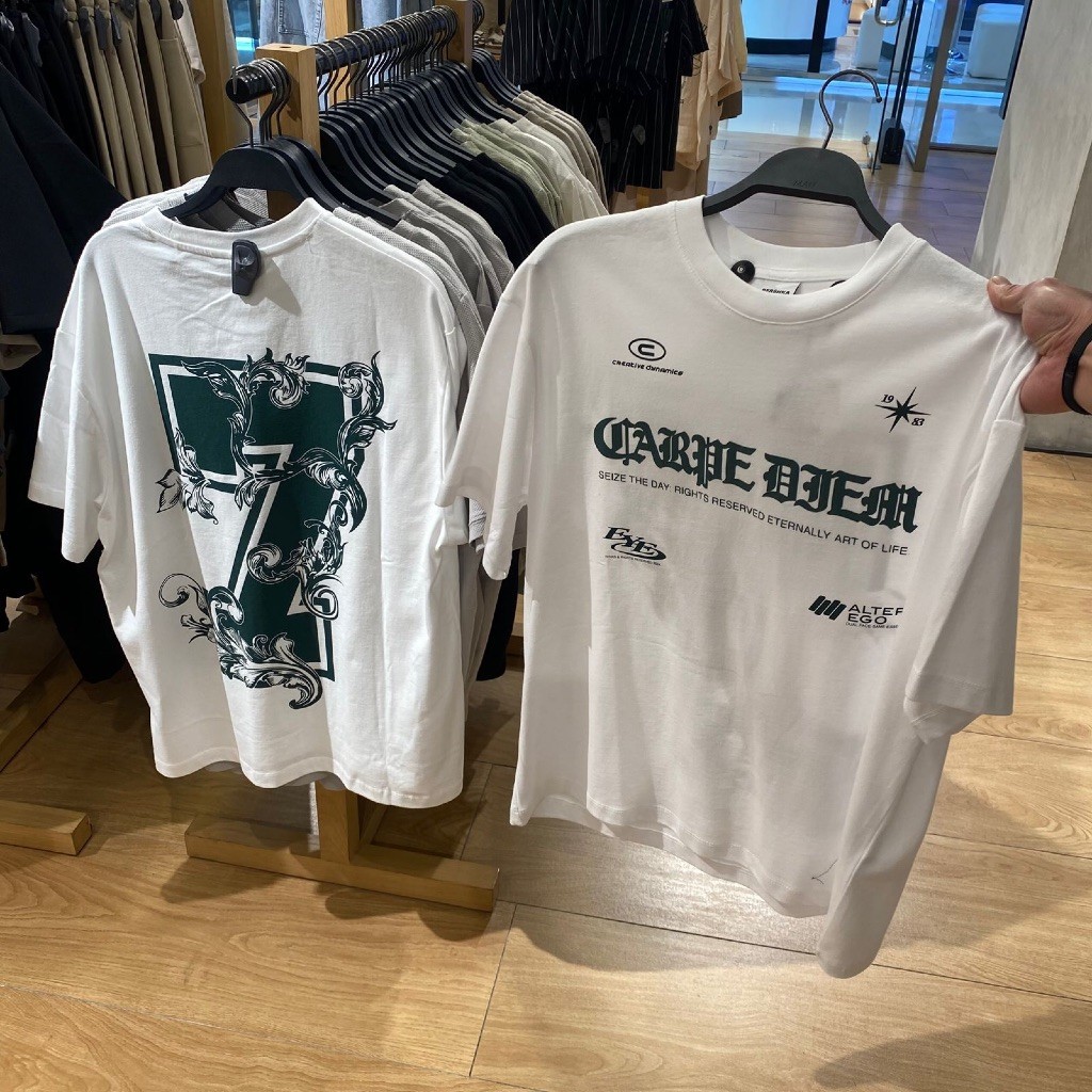 Kaos T-shirt Tshirt Bershka (Man) 1:1 unisex full tag