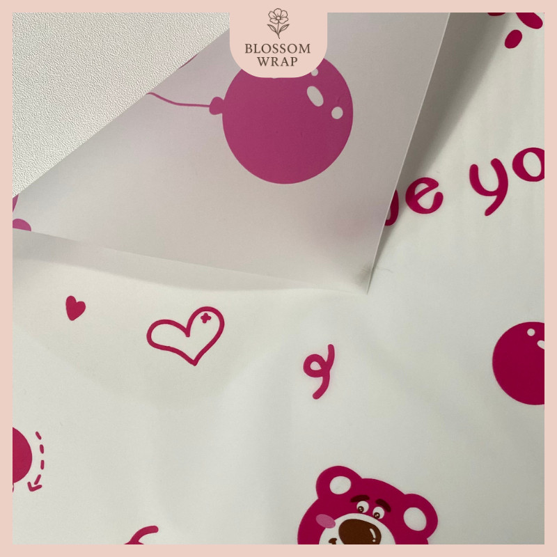 

20 LEMBAR Kertas Buket Cellophone Transparant Karakter Carton Lucu Anak KB84 copy