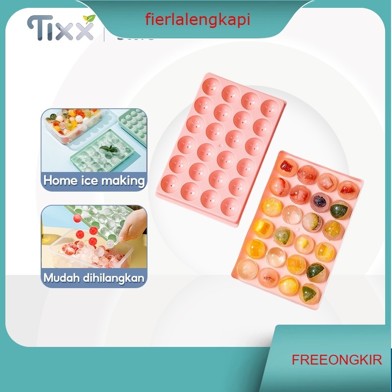 Es Batu Cetakan Dengan Tutup 24 Grid 1 Tray Ice Cube Maker Wadah Es Batu