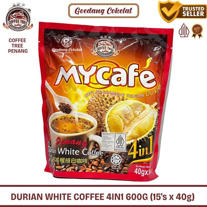 

PROMO Coffee Tree Penang White Coffee Hazelnut Durian 3In1 Kopi-O All Varian Rasa Kopi Penang Malaysia - Durian White Coffee, PENANG (PACK)