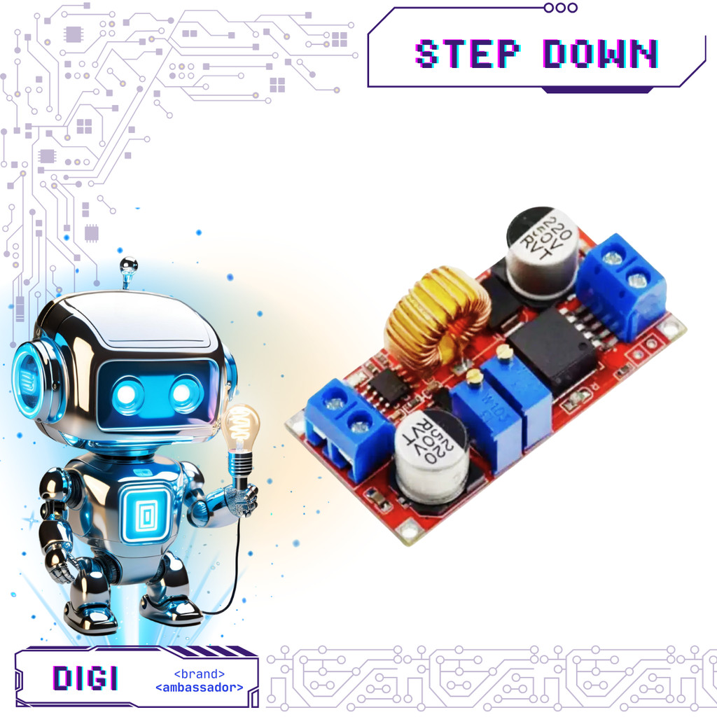 XL4015 Adjustable Step Down Charger Module - 5A XL 4015 CC CV - Digibot