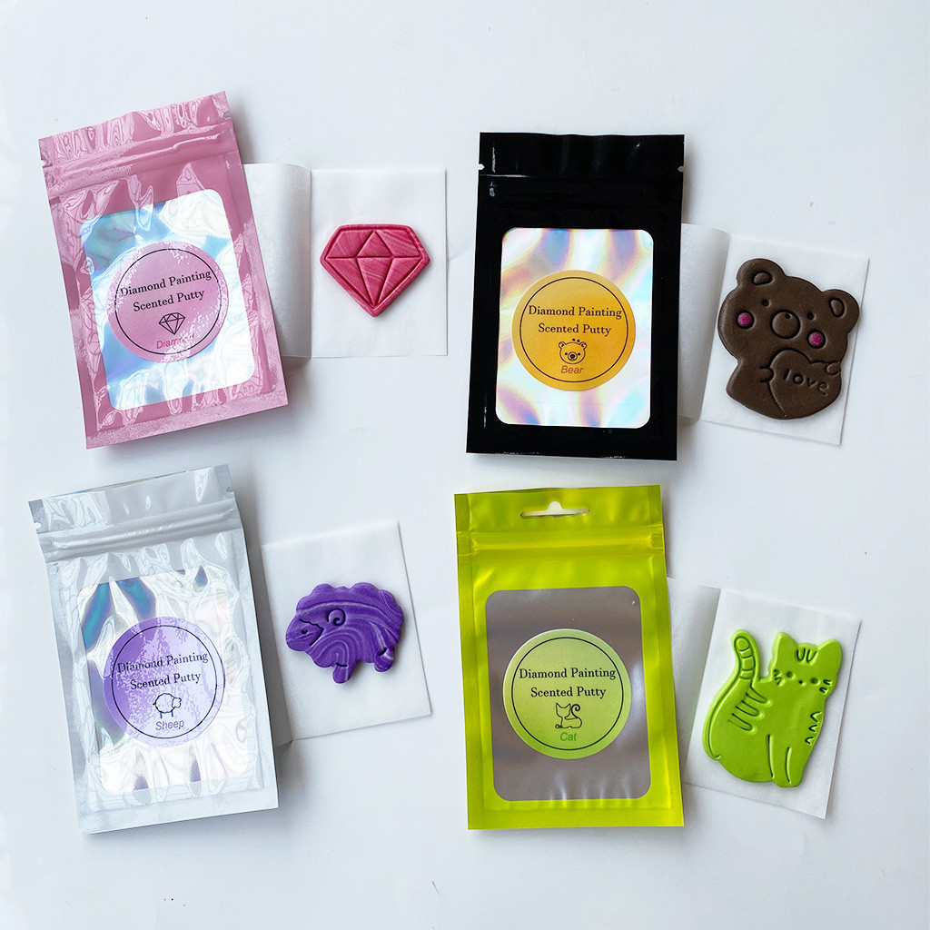 

Diamond Painting Cat Bear Scented Putty Wax Alternative 5D DIY Handmade Sheep Diamond Putty in Bag