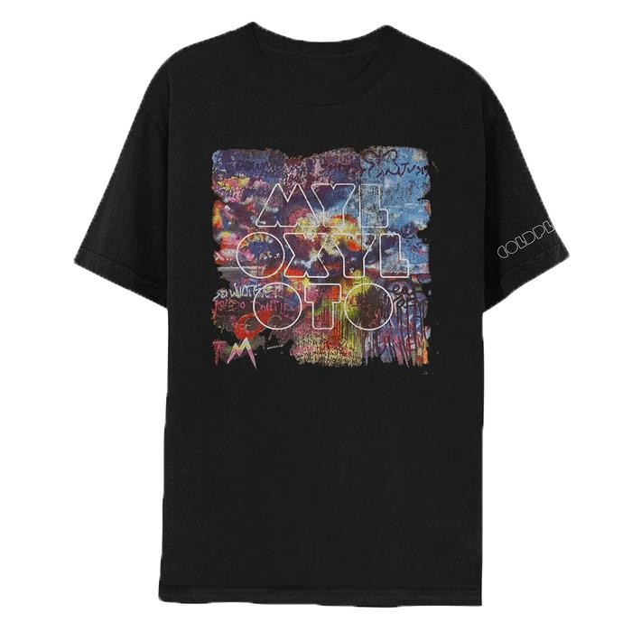 (COD) [Official Coldplay] Mylo Xyloto Tee - Merchandise Resmi - Black, S