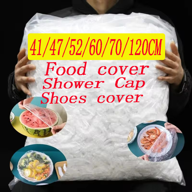 Disposable Food Cover Saran Wrap Food Grade Fruit Vegetable Fresh Keeping Storage Bag  Elastic Plast