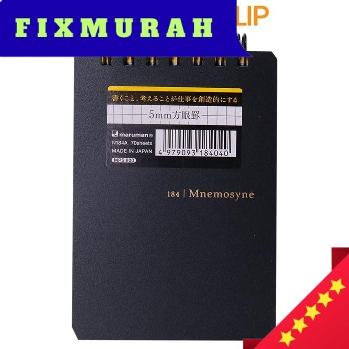

NOTEBOOK A7 MARUMAN MNEMOSYNE N184A SPIRAL 70S