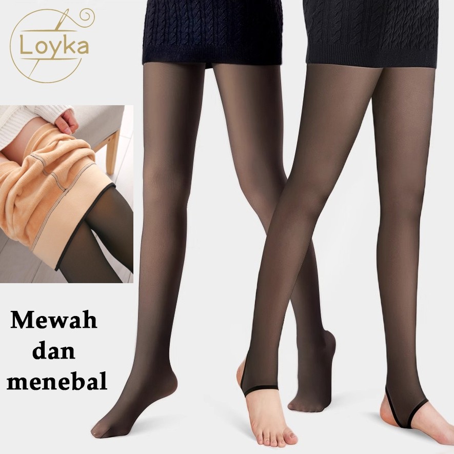 ABRISD Loyka Wanita pantyhose stoking warna kulit Daging legging stocking thermal Musim dingin  Wani