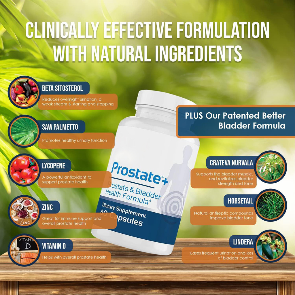 Ideal Prostate Plus 60 Kapsul – Suplemen Kesehatan Prostat & Kandung Kemih Pria – Saw Palmetto, Zinc
