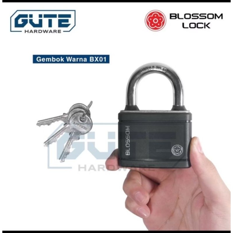 Gembok Besi Baja Blossom Gembok Pagar / Toko / Koper 50mm