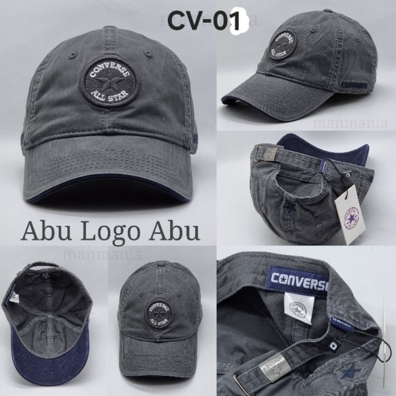Converse Topi Baseball Caps Bordir Converse All Star Premium Topi Import Pria wanita