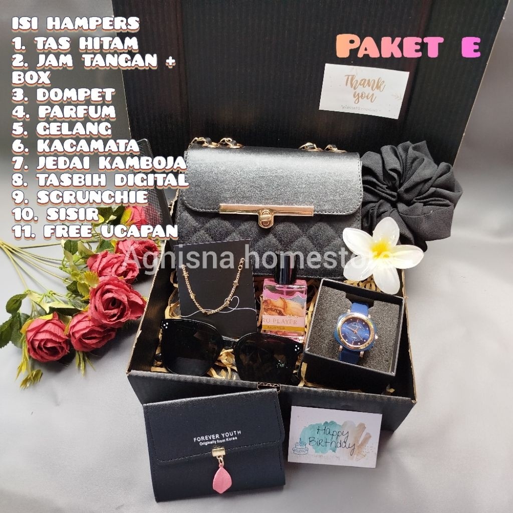 

Paket Hemat!!! Gift Box Hampers Cewek / Hampers Exclusive / Hadiah Wisuda/ Kado Ulang Tahun / Kado Valentine / Kado Anniversary