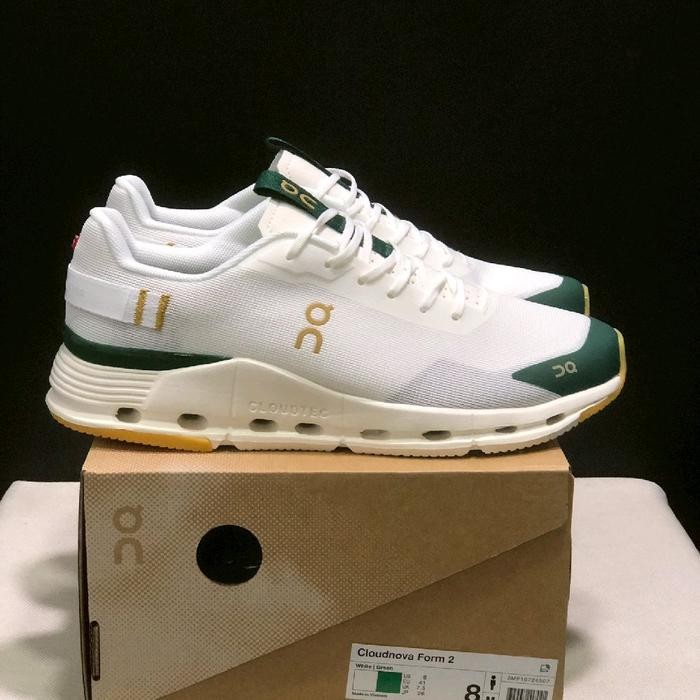 Sepatu On Cloudnova Form 2 X Revolve & Fwrd White Green Running Shoes