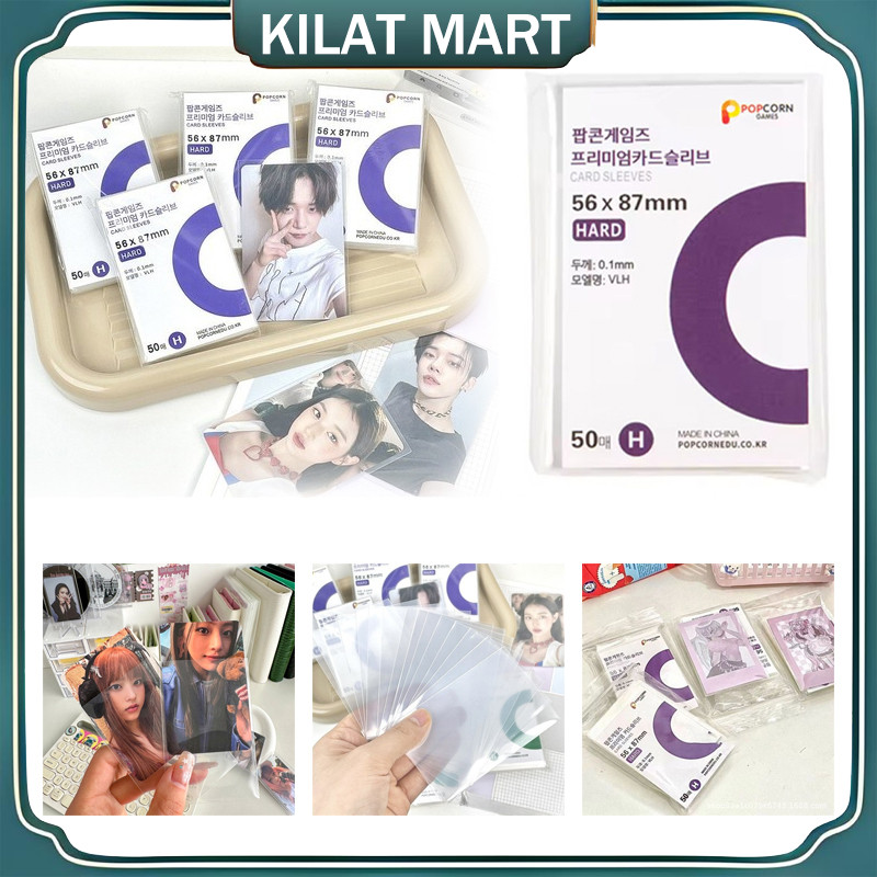 （Barang Spot）Inner Sleeve 50 Lembar Polaroid Photocard 56x87mm / Popcorn Korea Kpop Inner Sleeve Pop