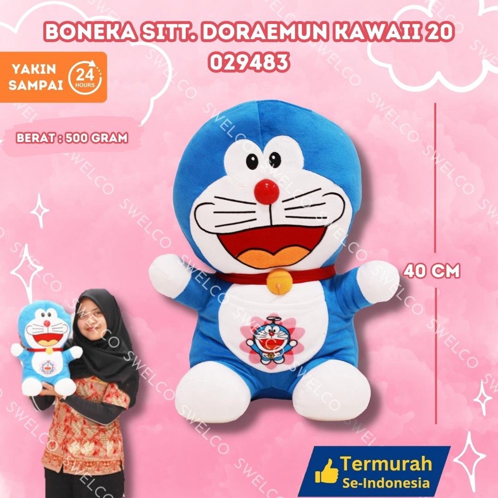 Boneka Doraemon Jumbo Boneka Sitt Doraemon Kawaii