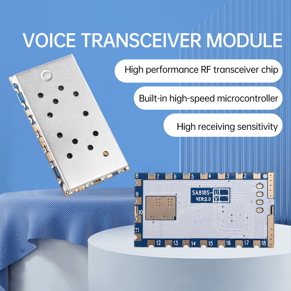 1PCS SA818S-U SA818S-V Voice Transceiver Module VHF 134-174MHz UHF 400-480MHz 500mW-1W 3-5KM Walkie 