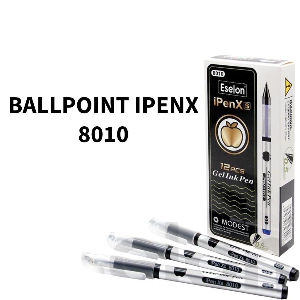 

♚12pcs pulpen gel apel Eselon 8010/ ballpoint gel Eselon♚