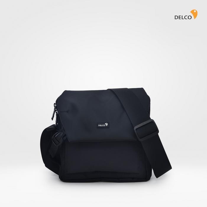 ORIGINAL Tas Pria Delco by Elizabeth Sling Bag 0716-0805 - Black