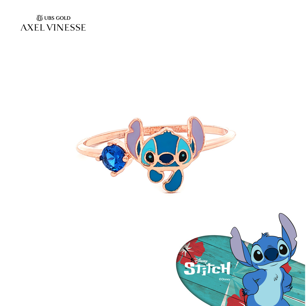 UBS Gold Cincin Emas Disney Stitch - Ccy0218 - 17K