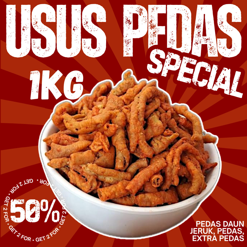 

Keripik Usus Ayam Crispy Pedas Daun Jeruk 1kg